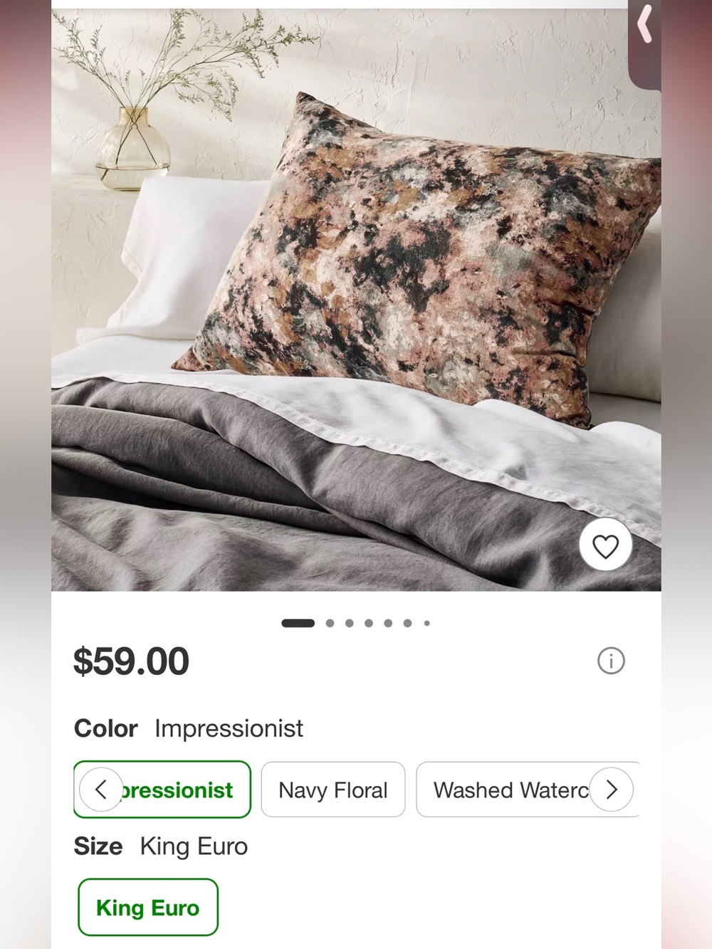 Impressionist Decorative Pillow Cover - Multi-Color
